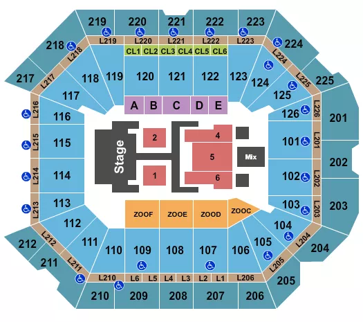 seating chart for Petersen Events Center - Dude Perfect - eventticketscenter.com