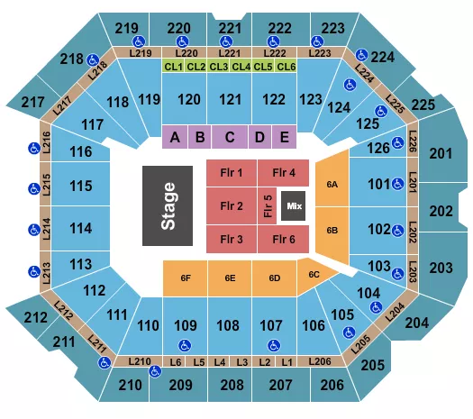 seating chart for Petersen Events Center - Endstage 2 - eventticketscenter.com