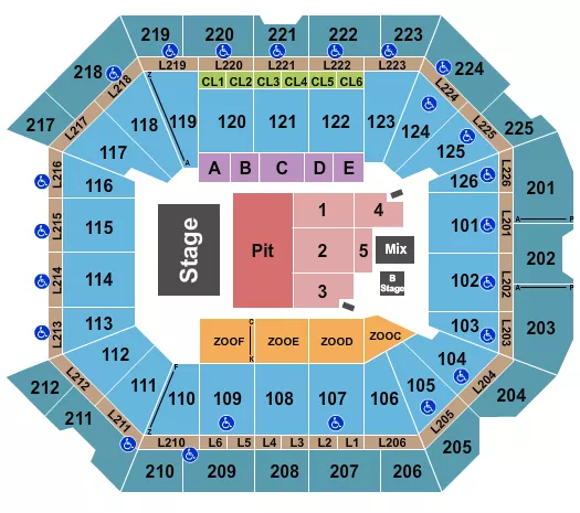 seating chart for Petersen Events Center - Forrest Frank - eventticketscenter.com