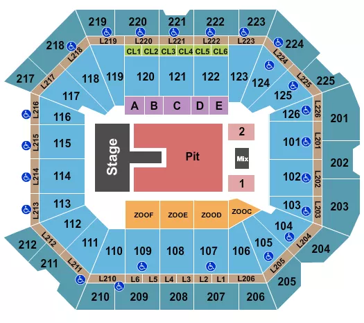 seating chart for Petersen Events Center - Lorde - eventticketscenter.com