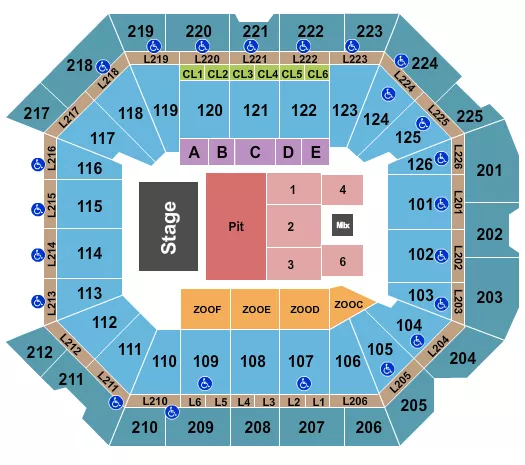 seating chart for Petersen Events Center - The Postal Service - eventticketscenter.com