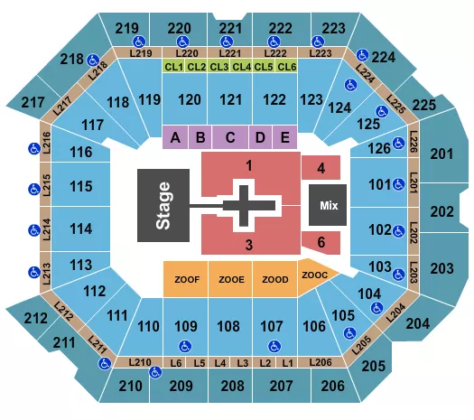 seating chart for Petersen Events Center - TobyMac - eventticketscenter.com