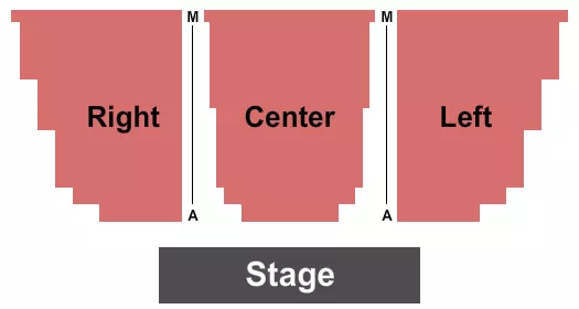 seating chart for Phillip England Performing Arts Center - Endstage - eventticketscenter.com