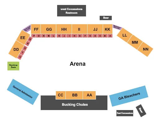 seating chart for Phillipsburg Rodeo Grounds - Rodeo - eventticketscenter.com