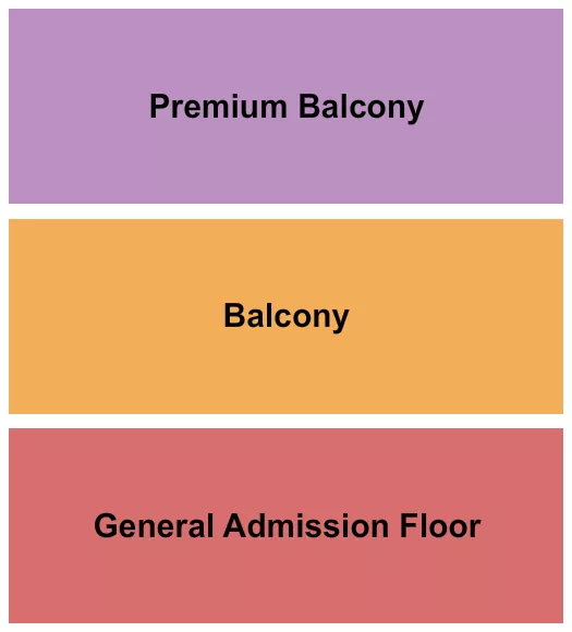 seating chart for Phoenix Concert Theatre - GA Floor w/ Balc & Prem Balc - eventticketscenter.com