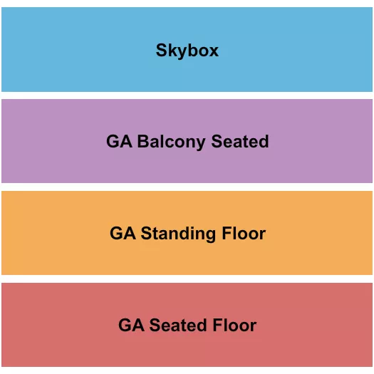 seating chart for Phoenix Concert Theatre - GA/Seated Floor & GA Balc - eventticketscenter.com