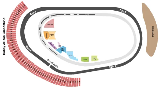 seating chart for Phoenix Raceway - Racing 5 - eventticketscenter.com