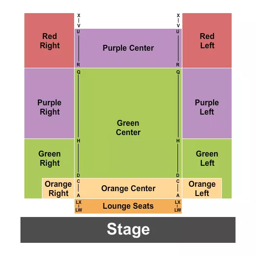 seating chart for Pickens County Performing Arts Center - Endstage 2 - eventticketscenter.com