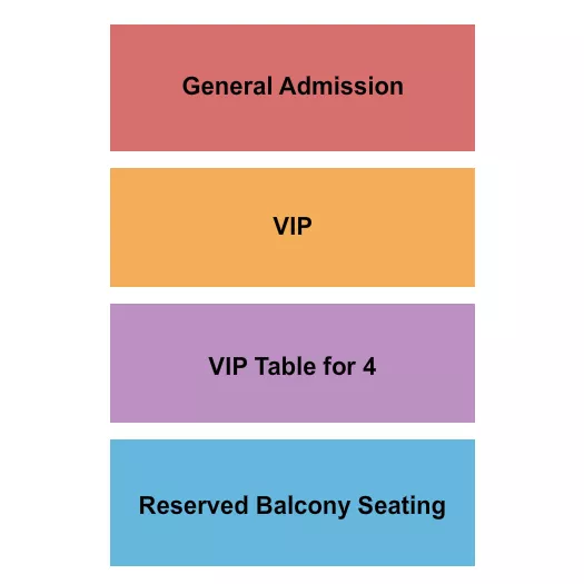 seating chart for Pieres Entertainment Center - GA/VIP/Balcony - eventticketscenter.com