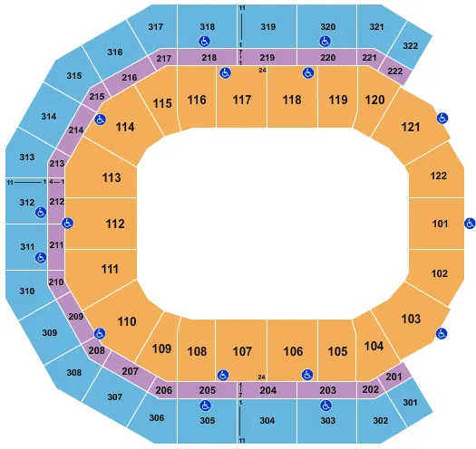 seating chart for Pinnacle Bank Arena - Monster Jam - eventticketscenter.com