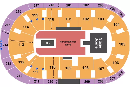 seating chart for Place Bell - Don Omar - eventticketscenter.com