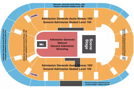 seating chart for Place Bell - Endstage GA 3 - eventticketscenter.com