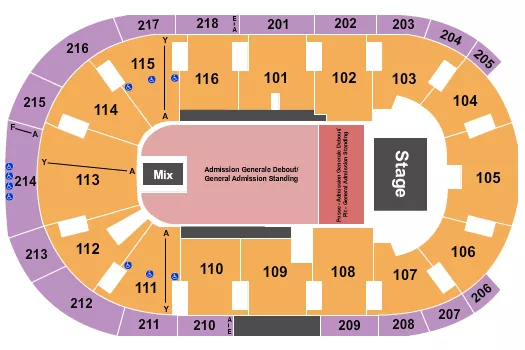 seating chart for Place Bell - Gazo - eventticketscenter.com