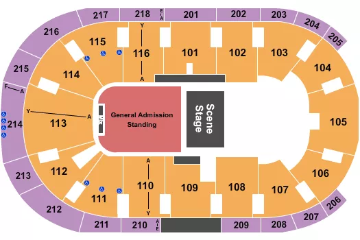 seating chart for Place Bell - Half House GA - eventticketscenter.com