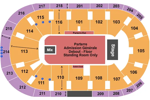 seating chart for Place Bell - Kygo - eventticketscenter.com