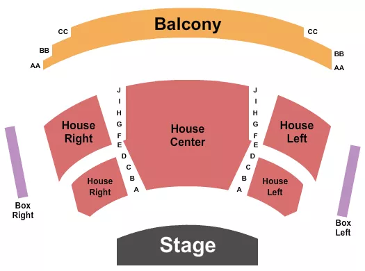 seating chart for Playhouse On The Square - Memphis - End Stage 2 - eventticketscenter.com