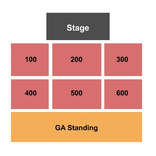 seating chart for Point of the Bluff Vineyards - End Stage - eventticketscenter.com
