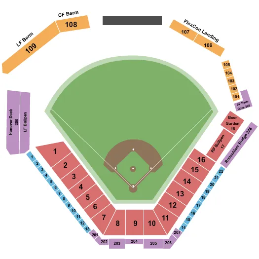 seating chart for Polar Park - Baseball 2 - eventticketscenter.com