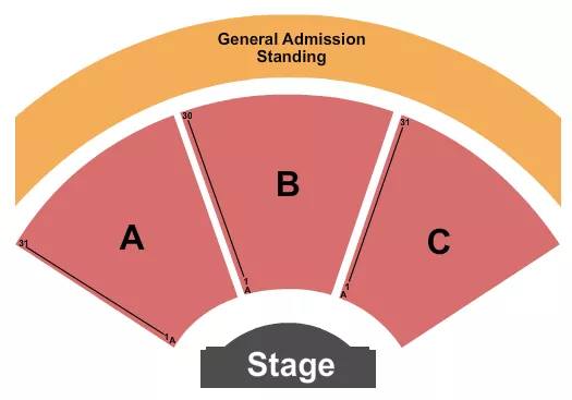 seating chart for Pompano Beach Amphitheatre - Endstage 2 - eventticketscenter.com