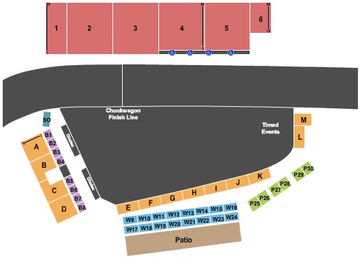 seating chart for Ponoka Stampede - Rodeo - eventticketscenter.com