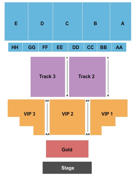 seating chart for Porter County Fairgrounds & Exposition Center - Endstage 3 - eventticketscenter.com