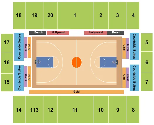 seating chart for Portland Exposition Building - Basketball - eventticketscenter.com