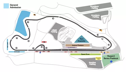 seating chart for Portland International Raceway - Racing - eventticketscenter.com