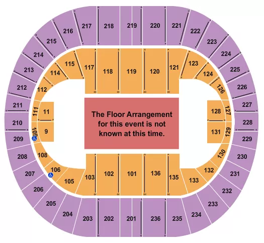 seating chart for Portland Veterans Memorial Coliseum - Generic Floor - eventticketscenter.com