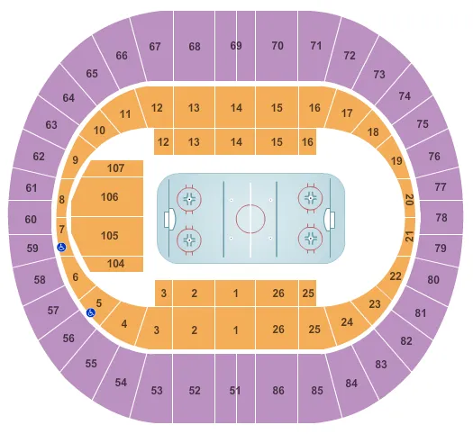 Hockey Seating Map