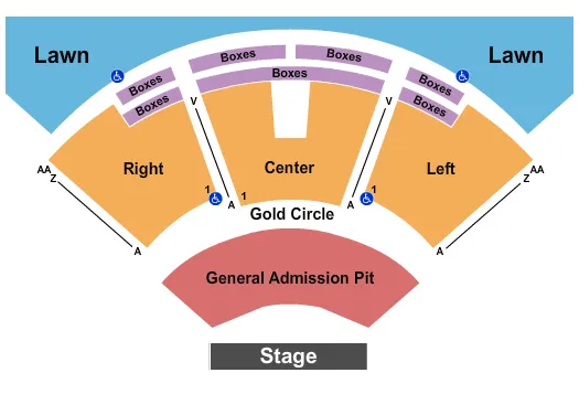 seating chart for Atlantic Union Bank Pavilion - End Stage GA Pit - eventticketscenter.com