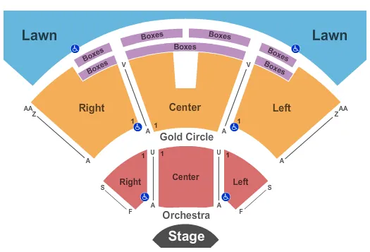 seating chart for Atlantic Union Bank Pavilion - End Stage - eventticketscenter.com