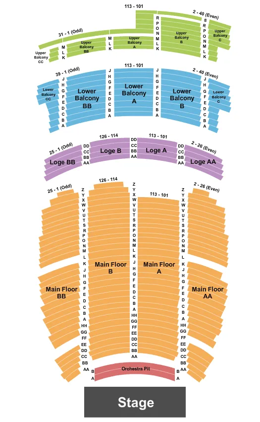 Edward W. Powers Auditorium At DeYor PAC Tickets & Seating Chart - ETC
