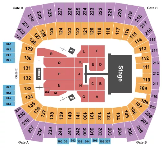 seating chart for Pratt and Whitney Stadium At Rentschler Field - Post Malone - eventticketscenter.com