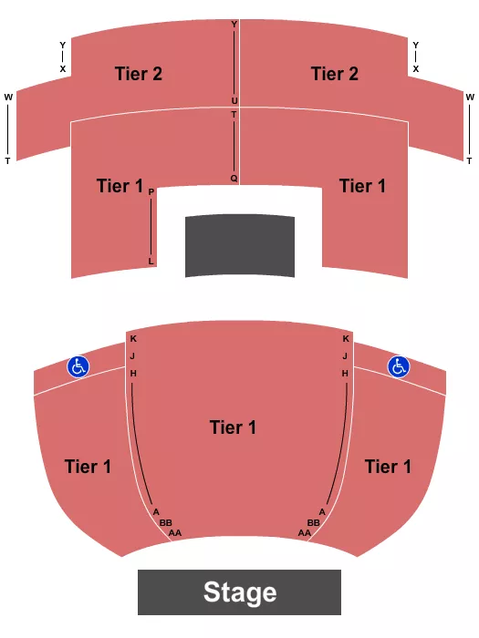 seating chart for Presidio Theatre - Endstage 3 - eventticketscenter.com