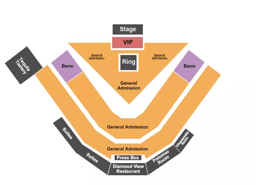 seating chart for Prince Georges Stadium - Concert - eventticketscenter.com