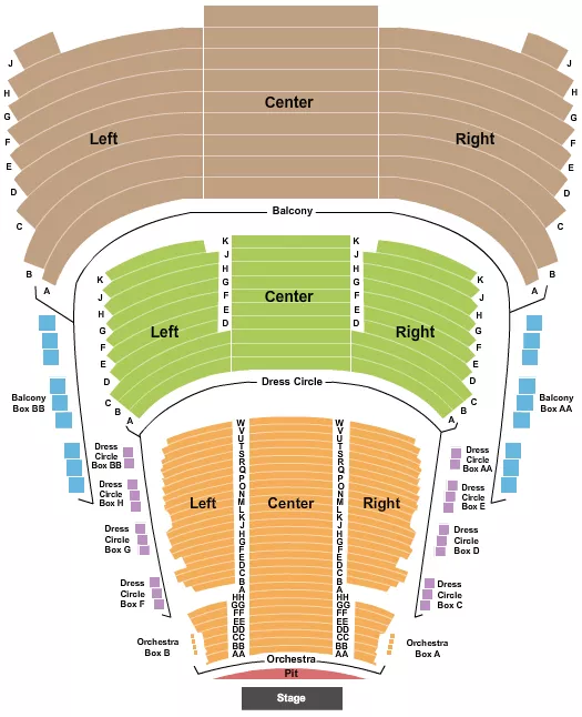 seating chart for Princess Of Wales Theatre - End Stage - eventticketscenter.com