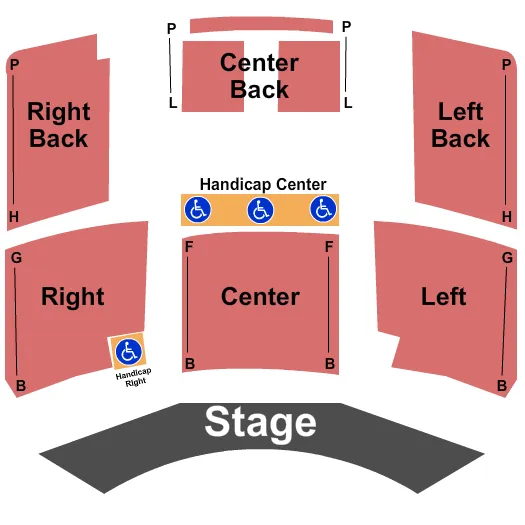 seating chart for Princeton Theatre and Community Center - End Stage - eventticketscenter.com