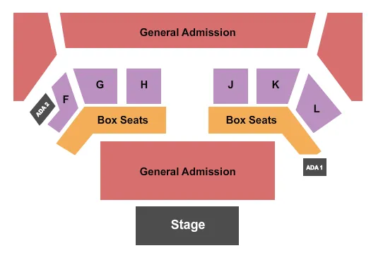 seating chart for MegaCorp Pavilion - Endstage GA Outdoors - eventticketscenter.com