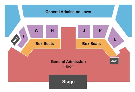 seating chart for MegaCorp Pavilion - Endstage GA Lawn Outdoors - eventticketscenter.com