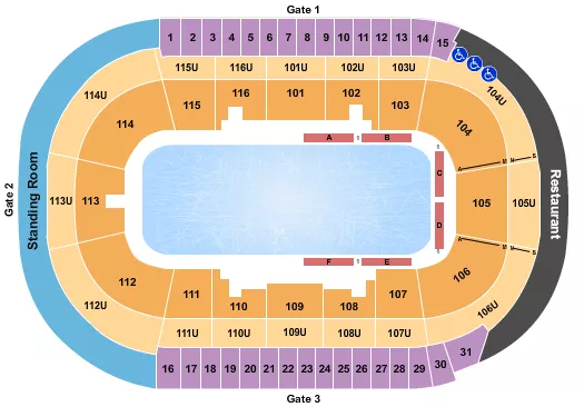 seating chart for Prospera Place - Cirque du Soleil - eventticketscenter.com