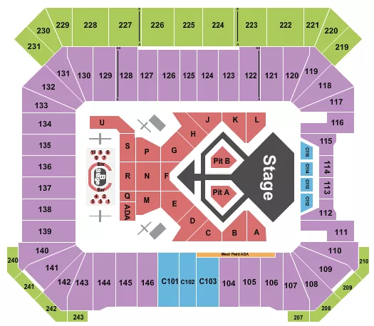 seating chart for Protective Stadium - Usher - eventticketscenter.com