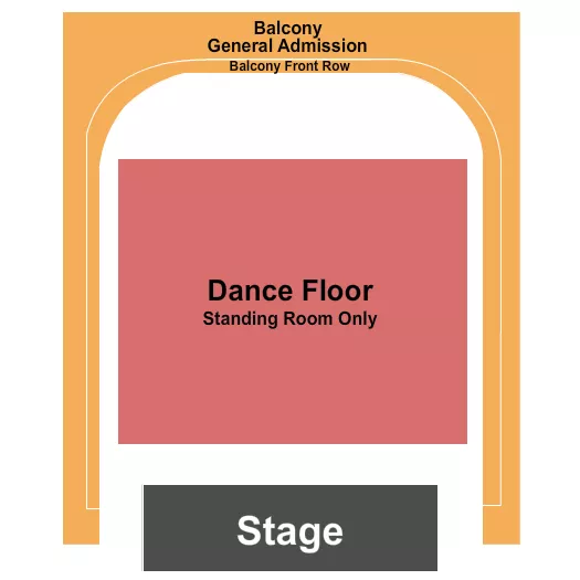 seating chart for Provincetown Town Hall - Dance Floor/GA Balcony - eventticketscenter.com