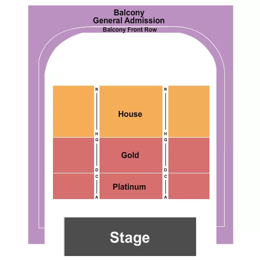 seating chart for Provincetown Town Hall - Endstage Platinum 2 - eventticketscenter.com