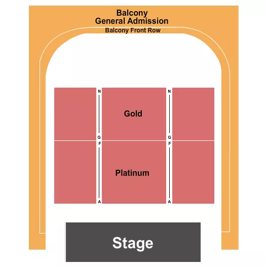 seating chart for Provincetown Town Hall - Endstage Platinum - eventticketscenter.com