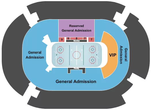 seating chart for Prudential Center - 3Ice Hockey - eventticketscenter.com