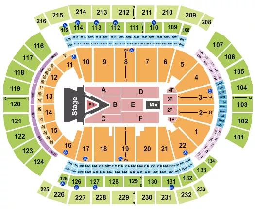 seating chart for Prudential Center - Aerosmith - eventticketscenter.com