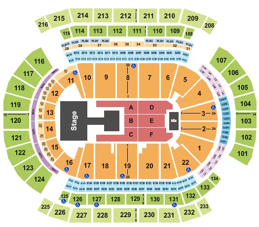 seating chart for Prudential Center - Aespa - eventticketscenter.com