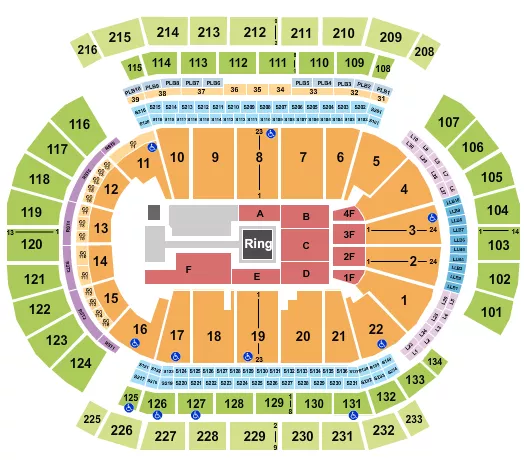 seating chart for Prudential Center - BKFC - eventticketscenter.com