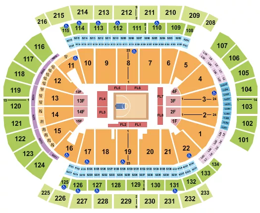 seating chart for Prudential Center - Basketball - Big3 - eventticketscenter.com