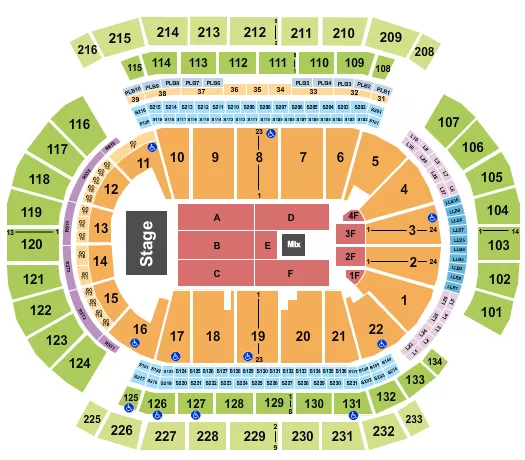 seating chart for Prudential Center - Blessd - eventticketscenter.com